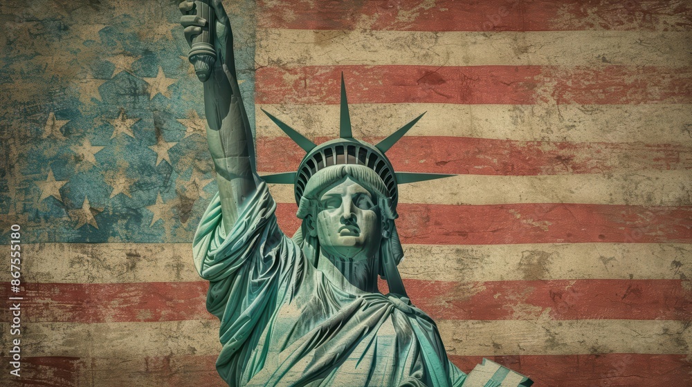 Obraz premium Celebrating liberty with cyberenhanced educational programs and events