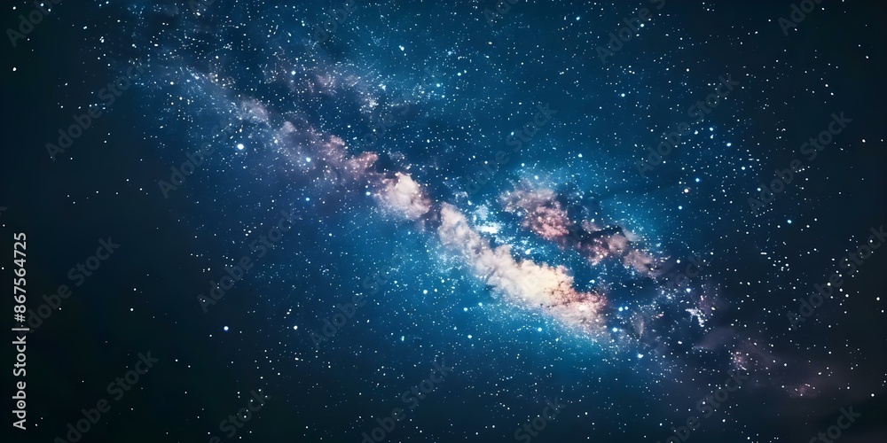 Captivating night sky featuring Milky Way and familiar constellations. Concept Astrophotography, Milky Way, Night Sky, Constellations, Star Gazing Captivating night sky featuring Milky Way and familiar constellations. Concept Astrophotography, Milky Way, Night Sky, Constellations, Star Gazing