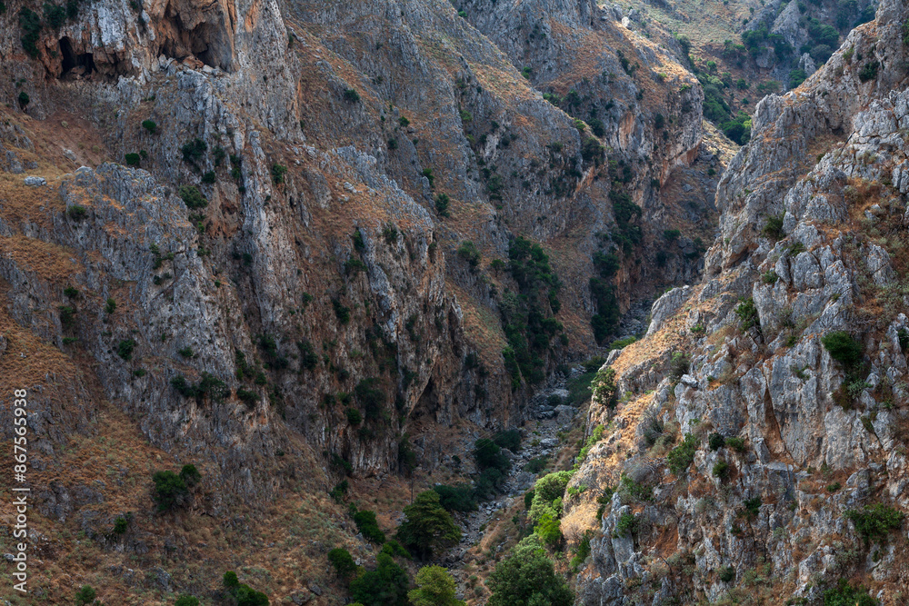 Obraz premium Dramatic Topolia gorge, Topolia, Crete, Greece
