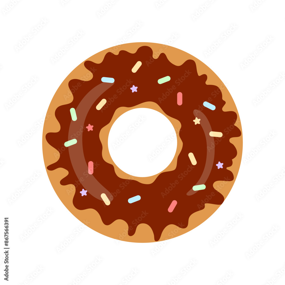 Donut icon. Vector concept illustration for design Donut icon. Vector concept illustration for design