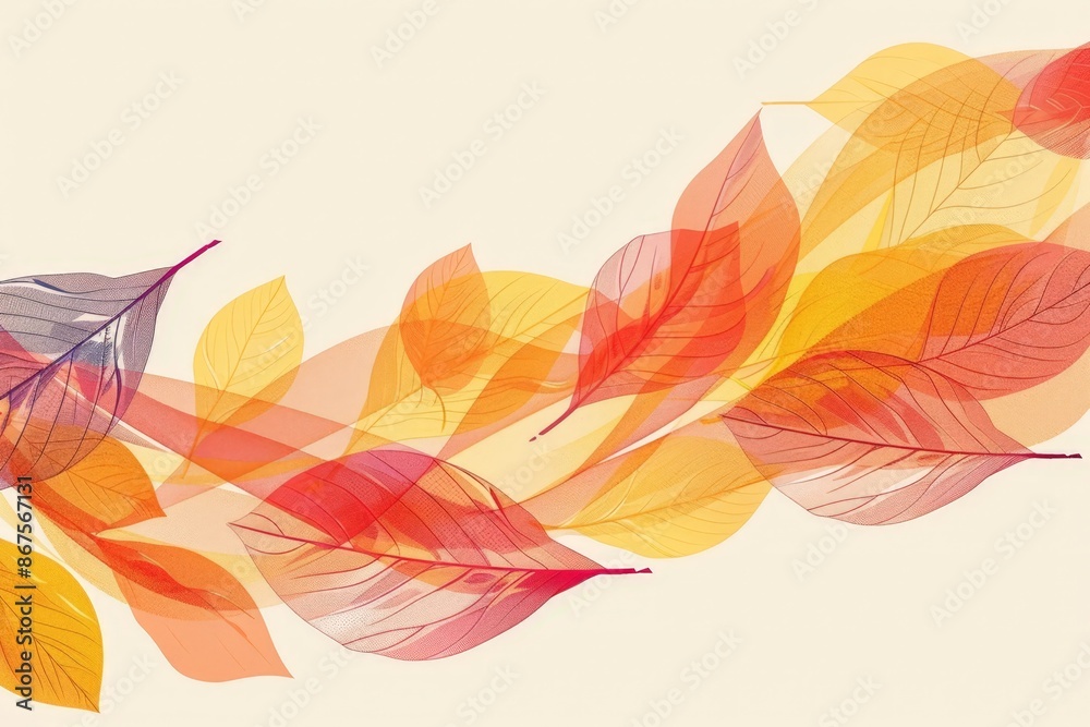 Autumn Leaves Abstract Art