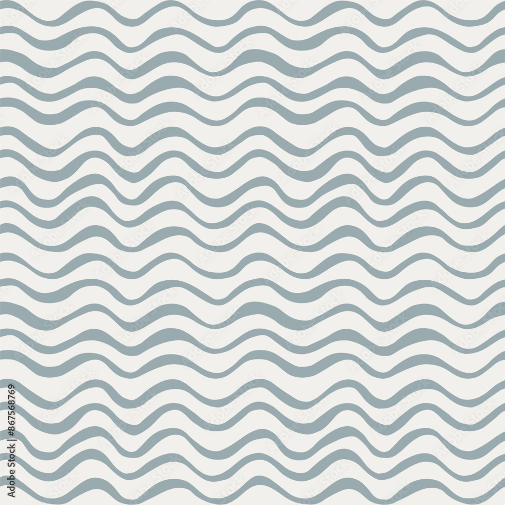 Wavy modern seamless pattern. Hand drawn vector stock illustration in a beige pastel style. Wavy modern seamless pattern. Hand drawn vector stock illustration in a beige pastel style.