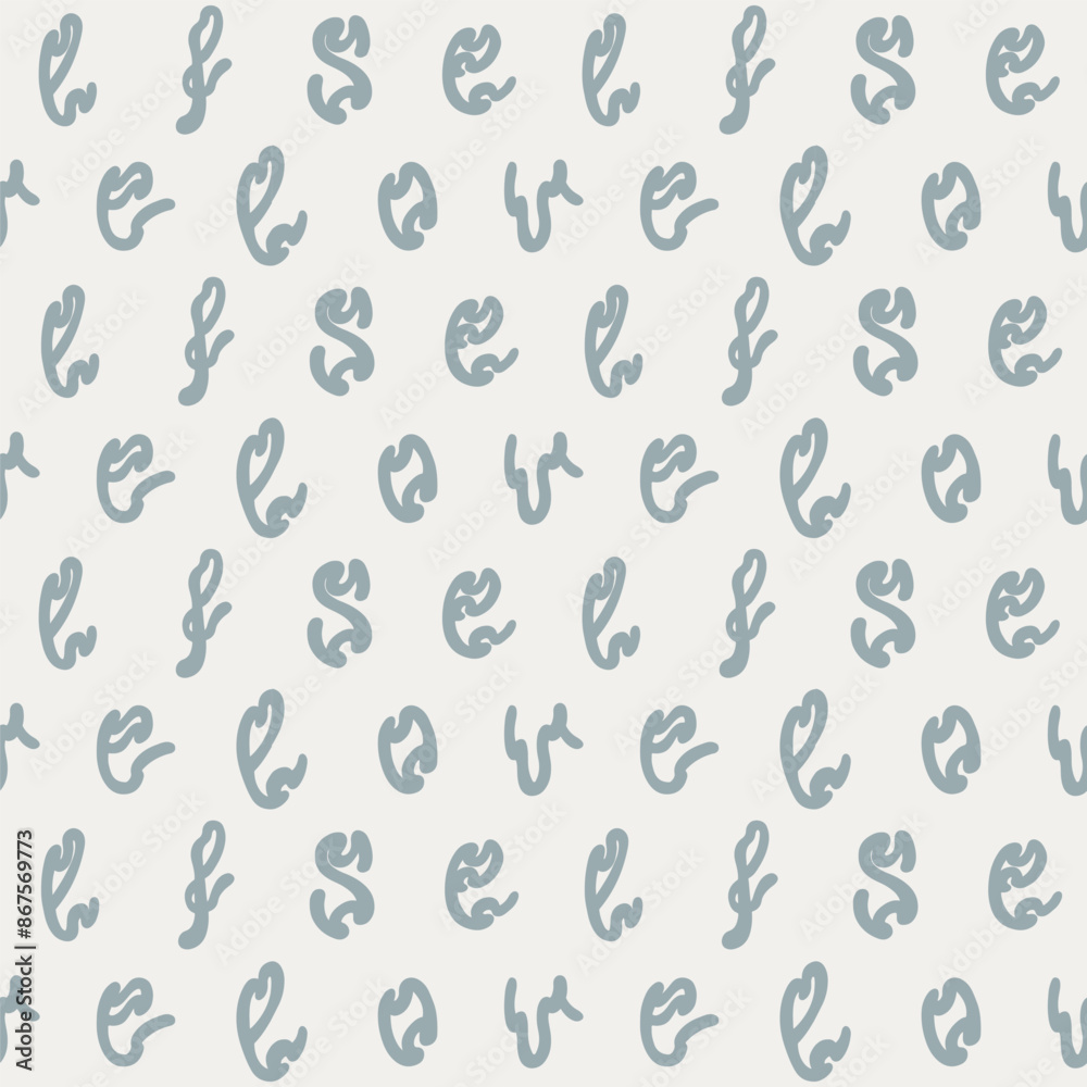 Wavy modern seamless pattern. Hand drawn vector stock illustration in a beige pastel style. Wavy modern seamless pattern. Hand drawn vector stock illustration in a beige pastel style.