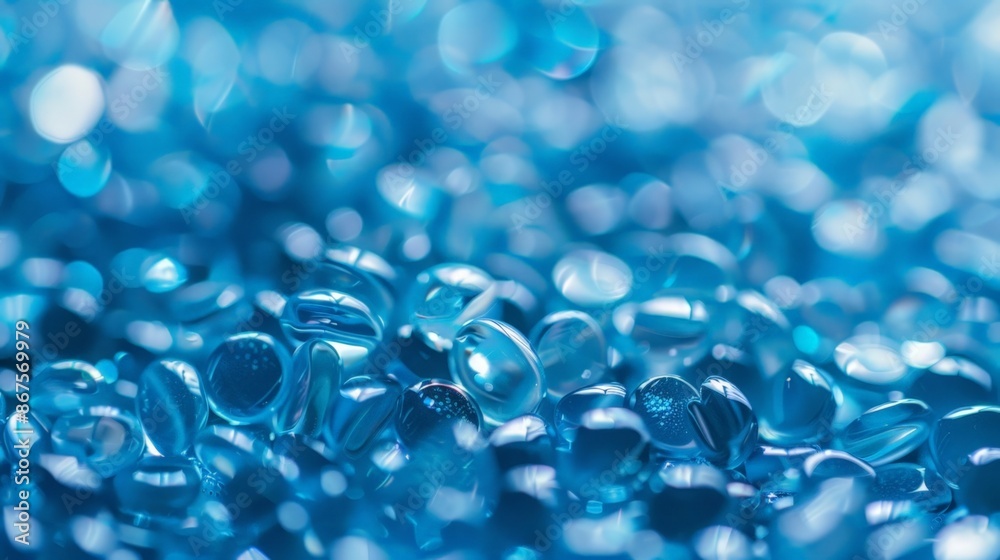 Blurred Bubbles in Blue Blurred Bubbles in Blue
