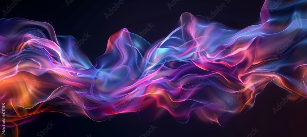 Vibrant Abstract Blur with Colorful Streams