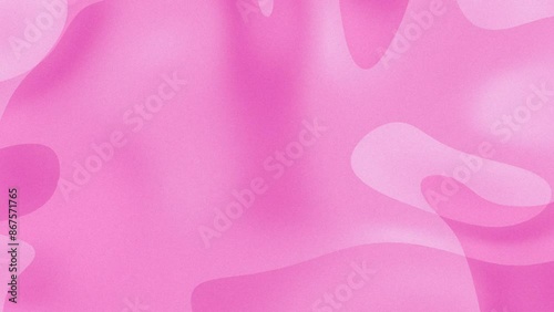 Abstract pink gradient motion, grainy background, aesthetic moving blobs animation with copy space for business presentation, cosmetics, web
