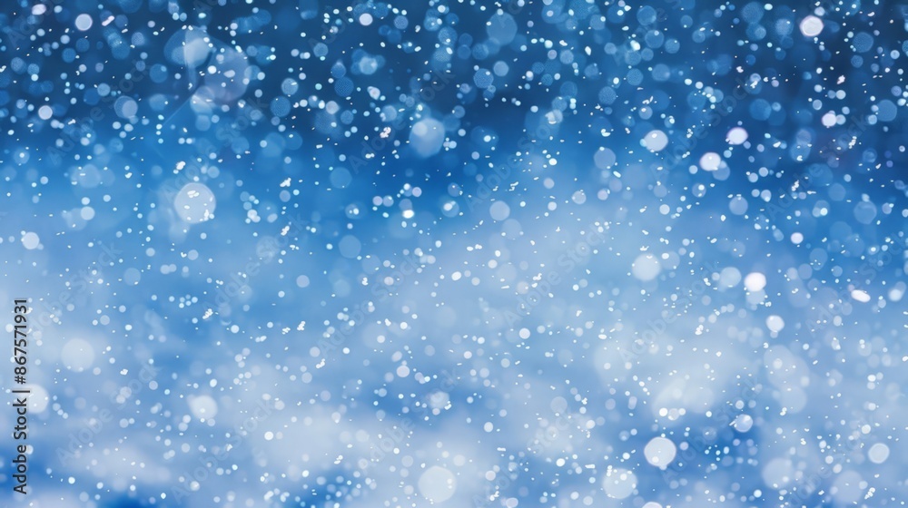 Snowy Blurred Sky: Soft Focus Winter Scene Snowy Blurred Sky: Soft Focus Winter Scene