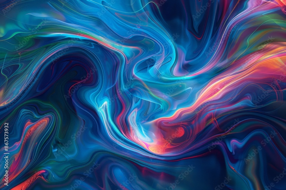 Vibrant Abstract Swirls in a Cosmic Ocean Vibrant Abstract Swirls in a Cosmic Ocean