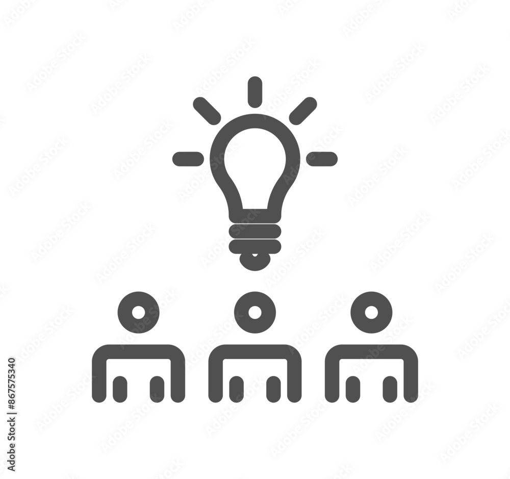 Creative business solutions icon and linear vector.
Creative business solutions icon and linear vector.