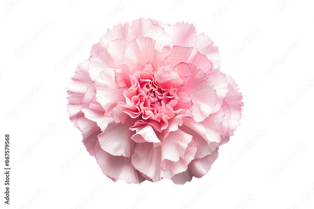 Close-up of a delicate pink carnation flower in full bloom, showcasing its intricate petal details and soft coloration. Close-up of a delicate pink carnation flower in full bloom, showcasing its intricate petal details and soft coloration.