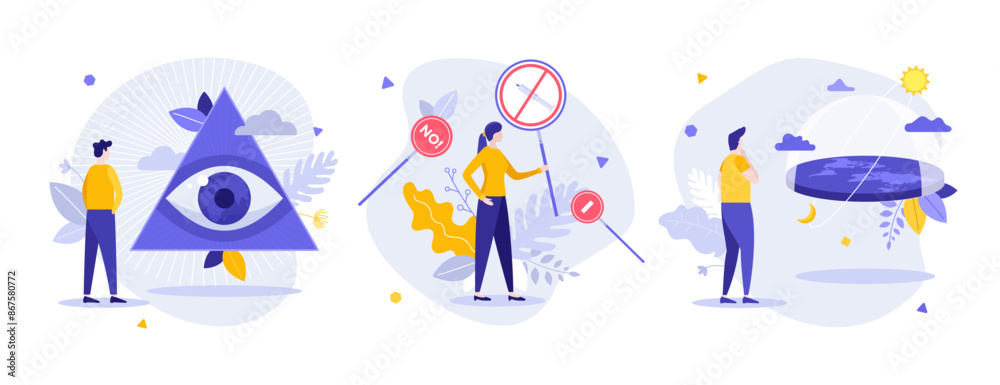 Naklejka premium Vector Business Character Set