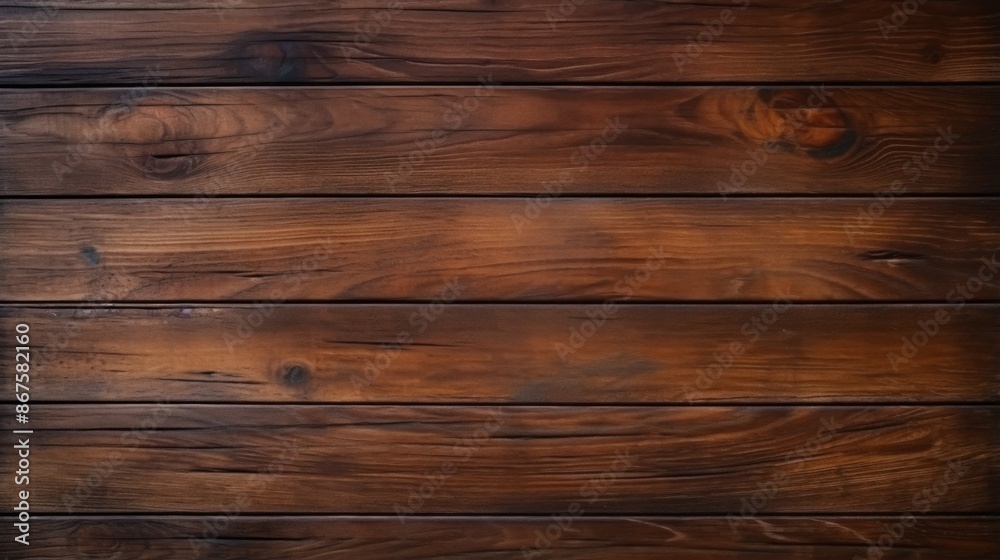 Image displaying dark wooden planks with natural variations and grains, adding a touch of elegance and sophistication. The rich hues and textures are prominently featured.