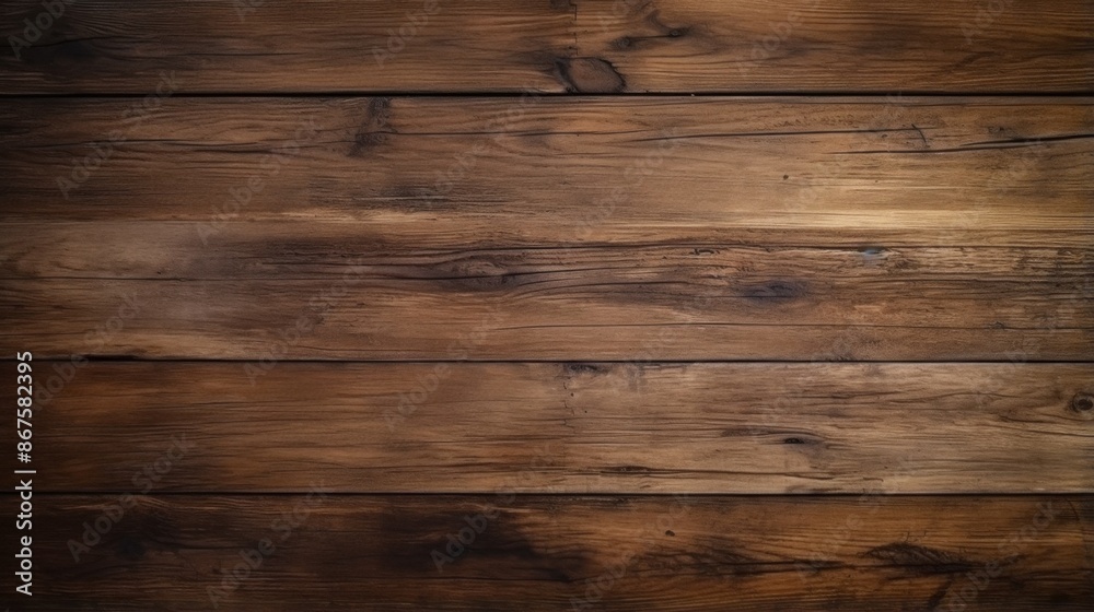 This image presents old wooden planks with a warm and rustic appearance, emphasizing their natural texture and vintage charm, ideal for background or decor usage. This image presents old wooden planks with a warm and rustic appearance, emphasizing their natural texture and vintage charm, ideal for background or decor usage.