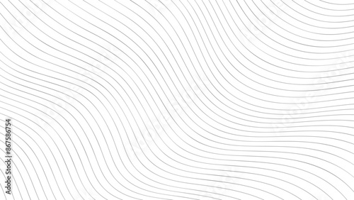Wavy lines pattern, simple abstract geometric background texture