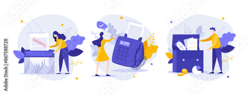 Vector Business Character Set