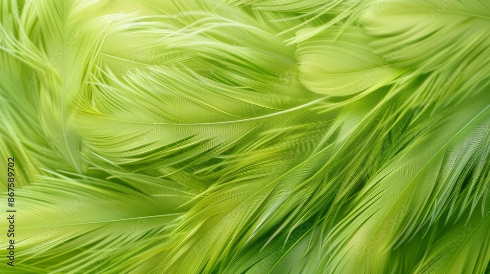 Green feathers, chicken feathers background texture Green feathers, chicken feathers background texture