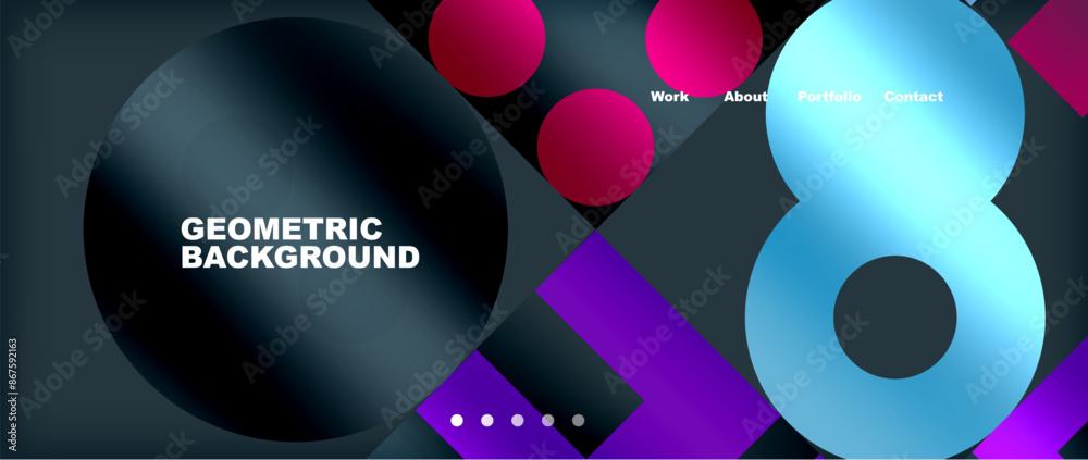 Various colorful geometric shapes abstract web template with gradients and light blur effects. Vector Illustration For Wallpaper, Banner, Background, Card, Book Illustration, landing page Various colorful geometric shapes abstract web template with gradients and light blur effects. Vector Illustration For Wallpaper, Banner, Background, Card, Book Illustration, landing page