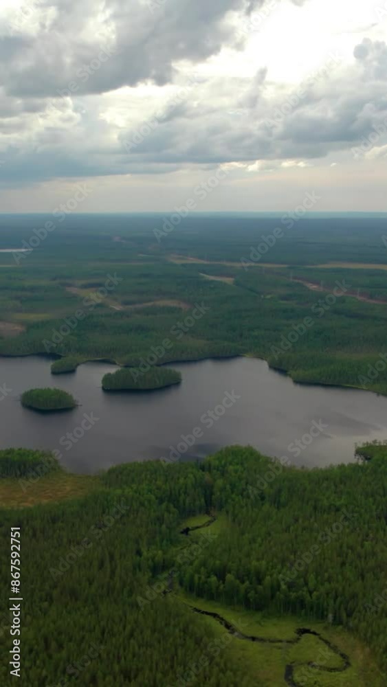 Aerial view of beautiful Finland landscape Aerial view of beautiful Finland landscape
