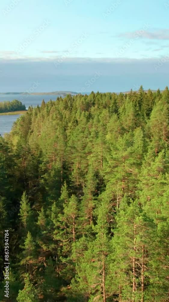 Aerial view of beautiful Finland landscape Aerial view of beautiful Finland landscape
