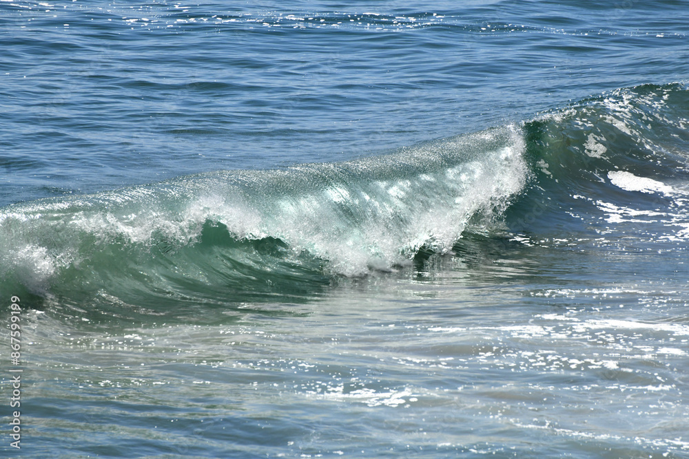 Fototapeta premium Breaking Wave Pacific Ocean Sea Blue Rip Curl