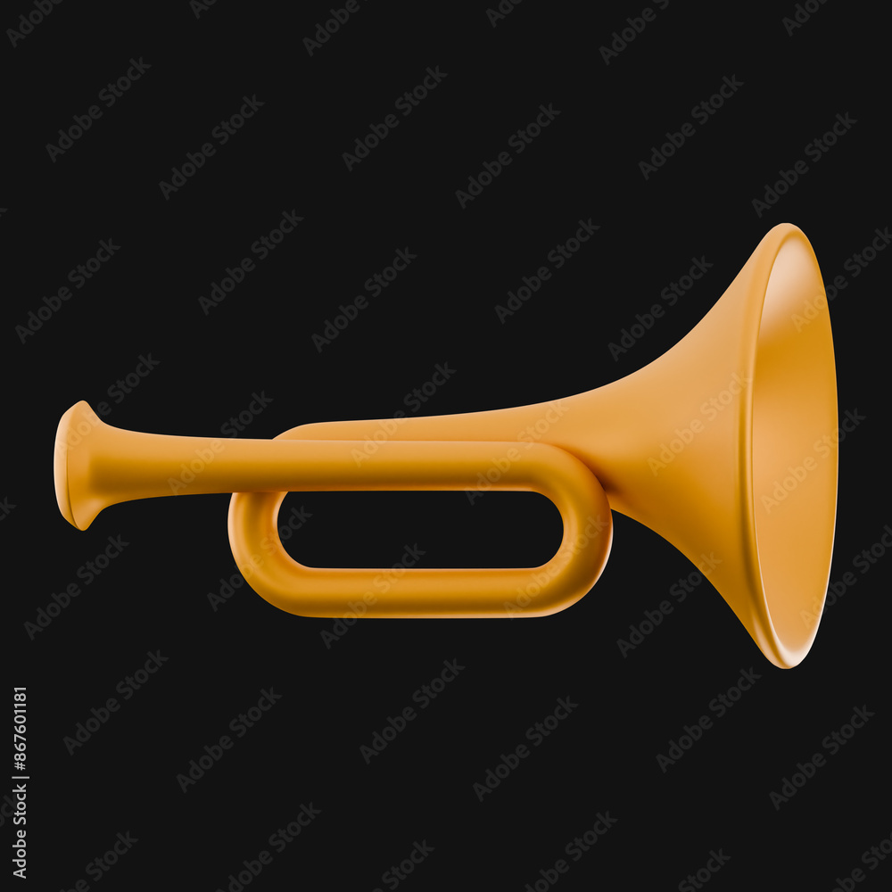 Premium Memorial Day saxophone icon 3d rendering on isolated background Premium Memorial Day saxophone icon 3d rendering on isolated background
