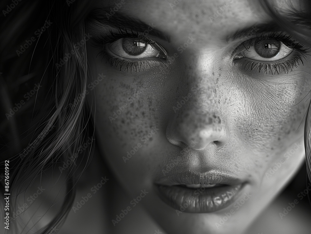 close up portrait of a woman close up portrait of a woman