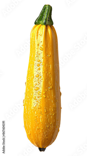 Yellow zucchini squash isolated on black background , isolate on white background photo