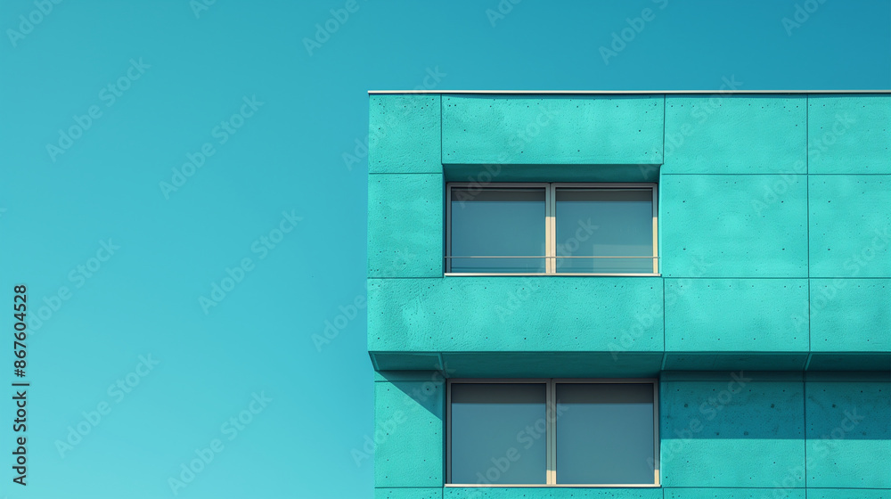 Minimalist Building Against Blue Sky Minimalist Building Against Blue Sky