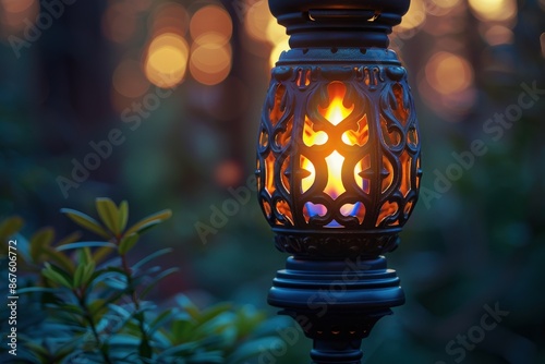 Igniting Gas Lantern Flame Flame igniting on a gas lantern, close-up of the flame, highlighting the ambiance, outdoor lighting solutions, and the use of energy in decorative purposes