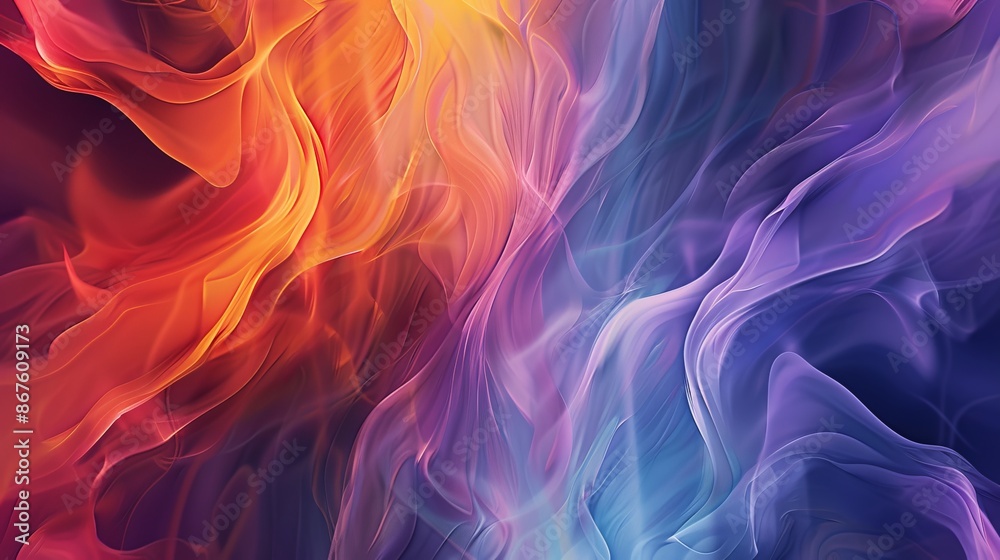 Vibrant abstract colorful design with warm and cool tones, artistic background for creative projects Vibrant abstract colorful design with warm and cool tones, artistic background for creative projects