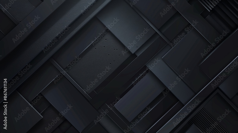 Abstract geometric lines on black background with copy space, vector illustration Abstract geometric lines on black background with copy space, vector illustration
