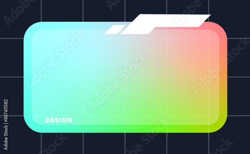 Modern pop up window illustration. Futuristic pop up interface.