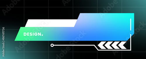 Modern pop up window illustration. Futuristic pop up interface.
