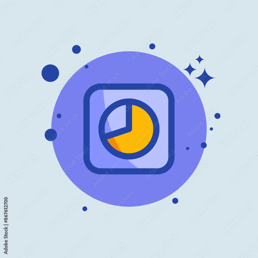 Chart flat illustration. Statistic signs vector illustration. Chart flat illustration. Statistic signs vector illustration.