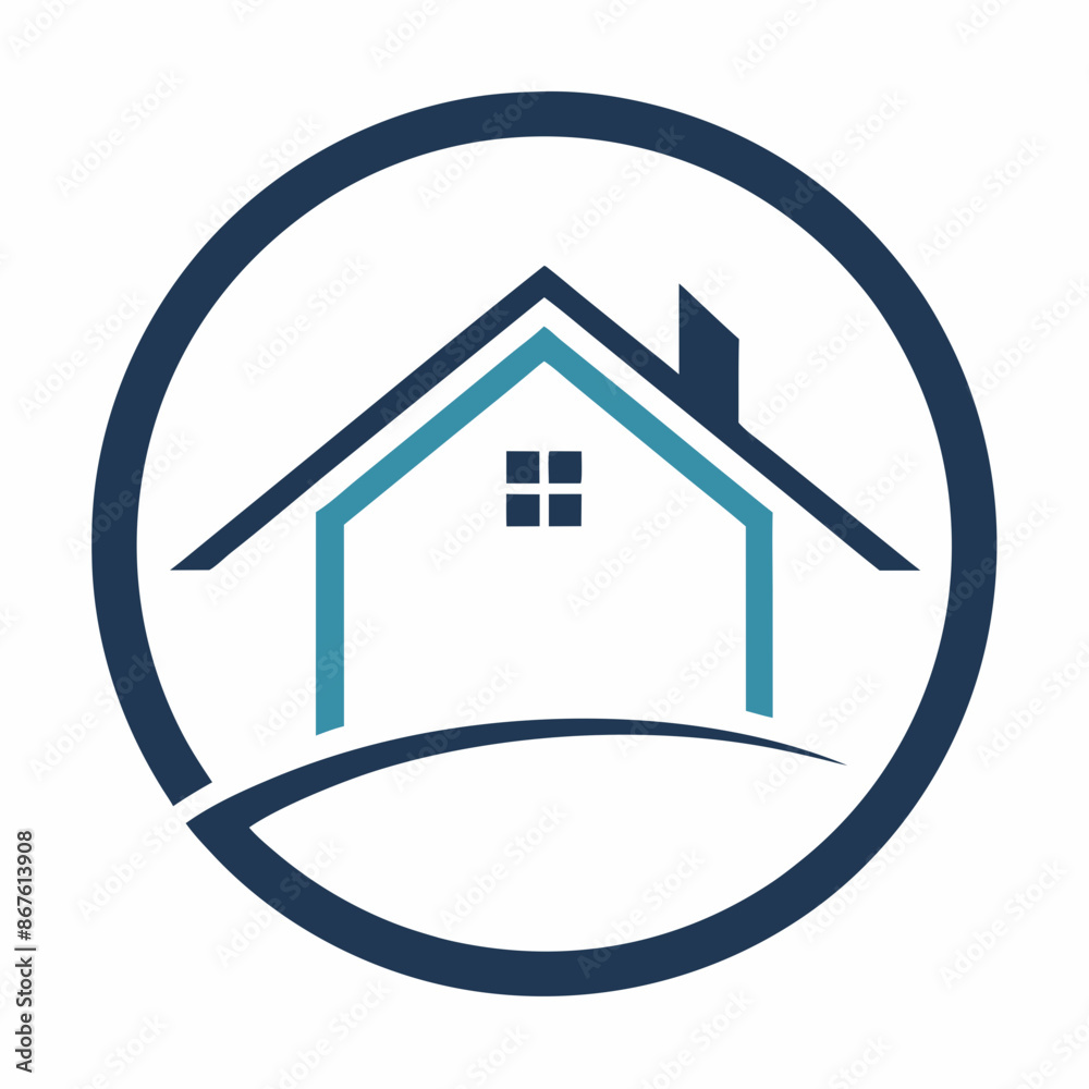       House logo vector art illustration.
