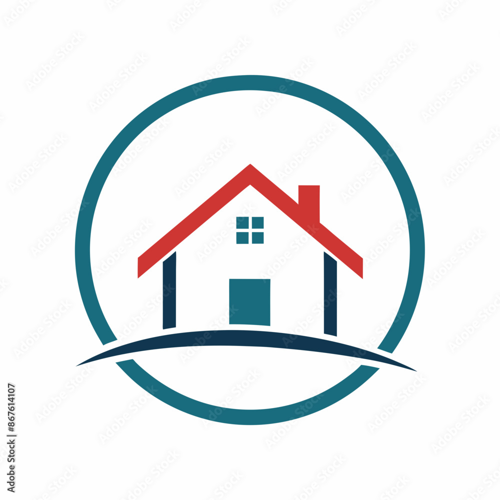 House logo vector art illustration.
House logo vector art illustration.