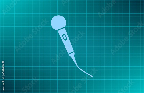 Vector illustration on blue background.