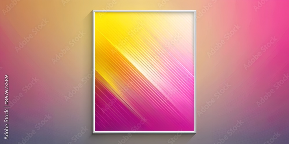 Fototapeta premium margenta frame design with copy space,isolated,isolate,margenta,peach,gray,yellow,pastel,colorful, template, background, poster,frame, blank, empty,gradient,copy text, copy space, abstract