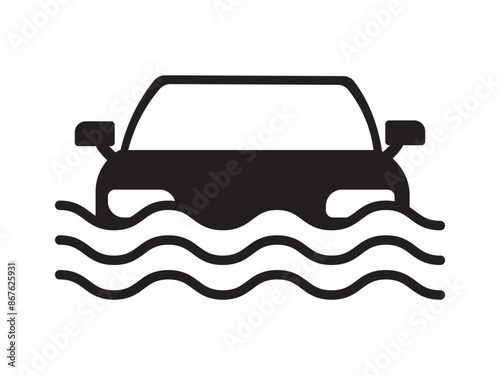 Car crash icon set. Car crash, accident of transport, line art icon set. Broken vehicle. Auto crash signs Vector