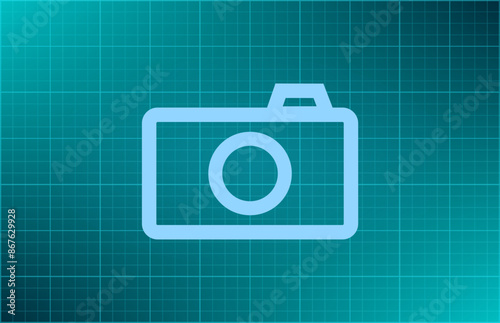 Vector illustration on blue background.
