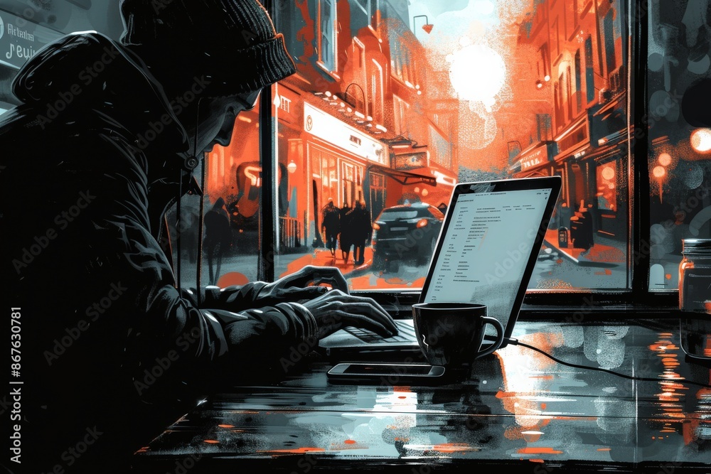 Clipart Illustration Of Plugging Laptop Charger At Caf Plugging A clipart-illustration-of-plugging-laptop-charger-at-caf-plugging-a