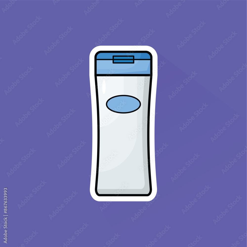 Illustration of Shampoo in Flat Design Illustration of Shampoo in Flat Design