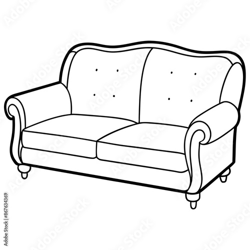 Sofa vector illustration 