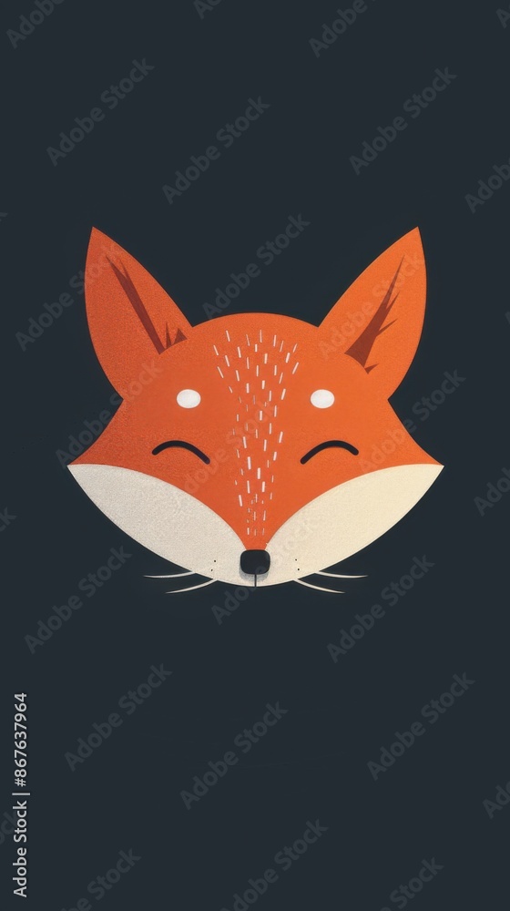 Geometric colorful fox illustration, fox logo Geometric colorful fox illustration, fox logo