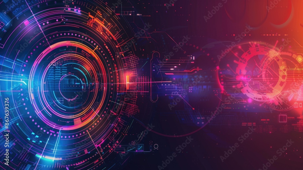 Abstract technology background with space for text Abstract technology background with space for text