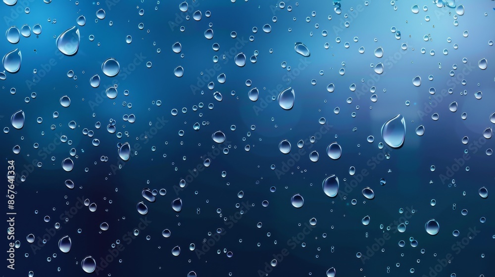 Macro view of water droplets on a glass pane at night, reflecting the ambient lighting and creating a calm, peaceful mood with its detailed texture and soft glow. Macro view of water droplets on a glass pane at night, reflecting the ambient lighting and creating a calm, peaceful mood with its detailed texture and soft glow.