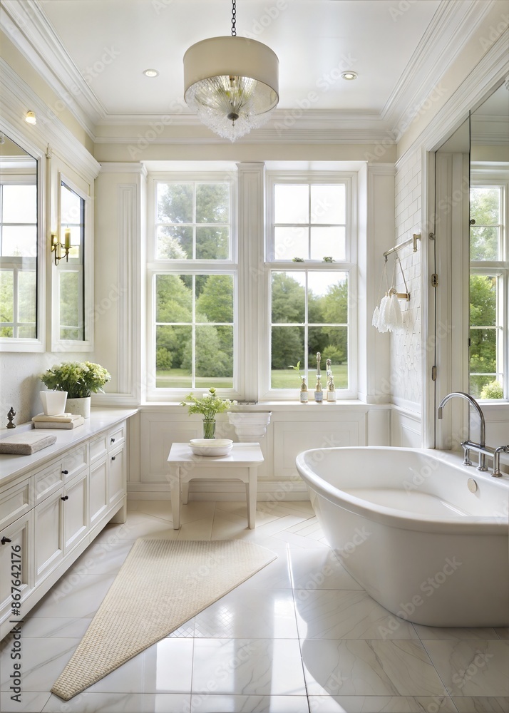 Minimal view bathroom with white wall Minimal view bathroom with white wall
