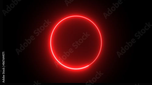 Eclipse the ring of fire, Abstract beautiful colorful neon circle frame loading icon background illustration.