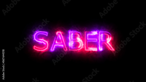 Saber jpeg neon illustration .social media feed wallpaper stories.Technology video material. Easy to use.
