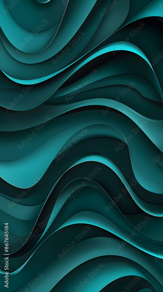 Green paper cut banner with 3D slime abstract background and green waves layers. Abstract layout design for brochure and flyer. Paper art vector illustration Green paper cut banner with 3D slime abstract background and green waves layers. Abstract layout design for brochure and flyer. Paper art vector illustration